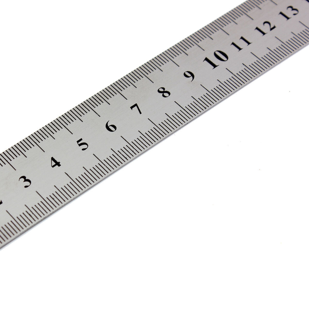 12" 30cm Stainles Steel Measuring Metric Metal Ruler Double Sided Measure Tool