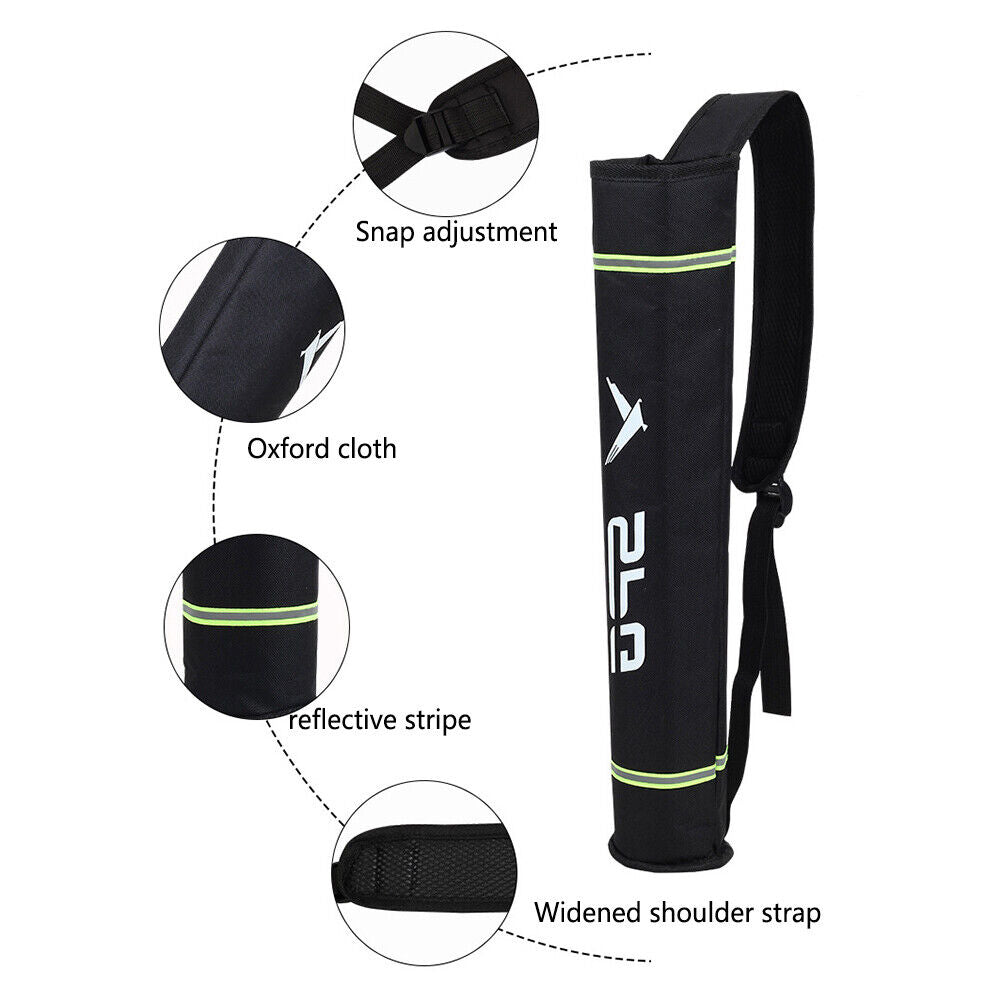 Archery Arrow Quiver Holder Pocket Carrying Bag Hanging Bow Storage Pouch