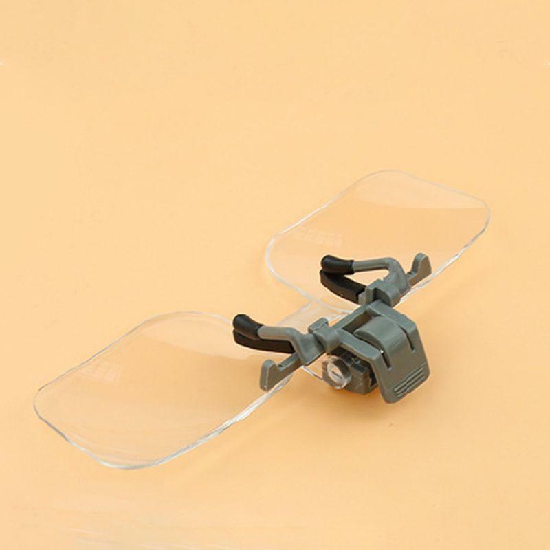 High Quality Portable Frameless Magnifier Folding Handfree Clip On Clear Glasses