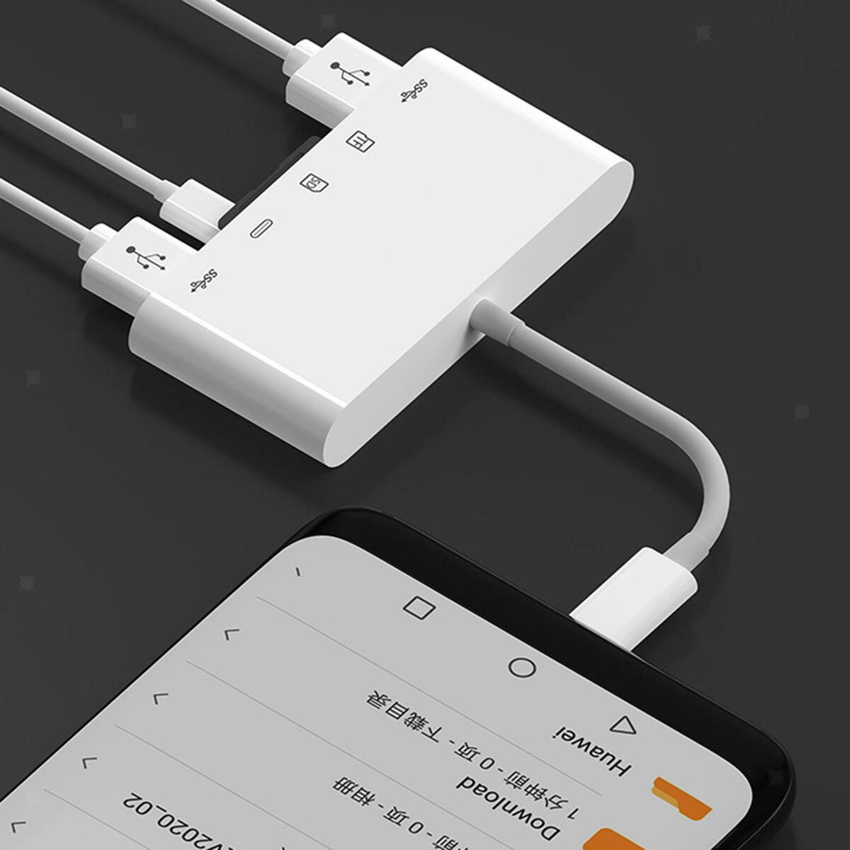 New  Universal  Hub USB Port Adapter Cable Converter for