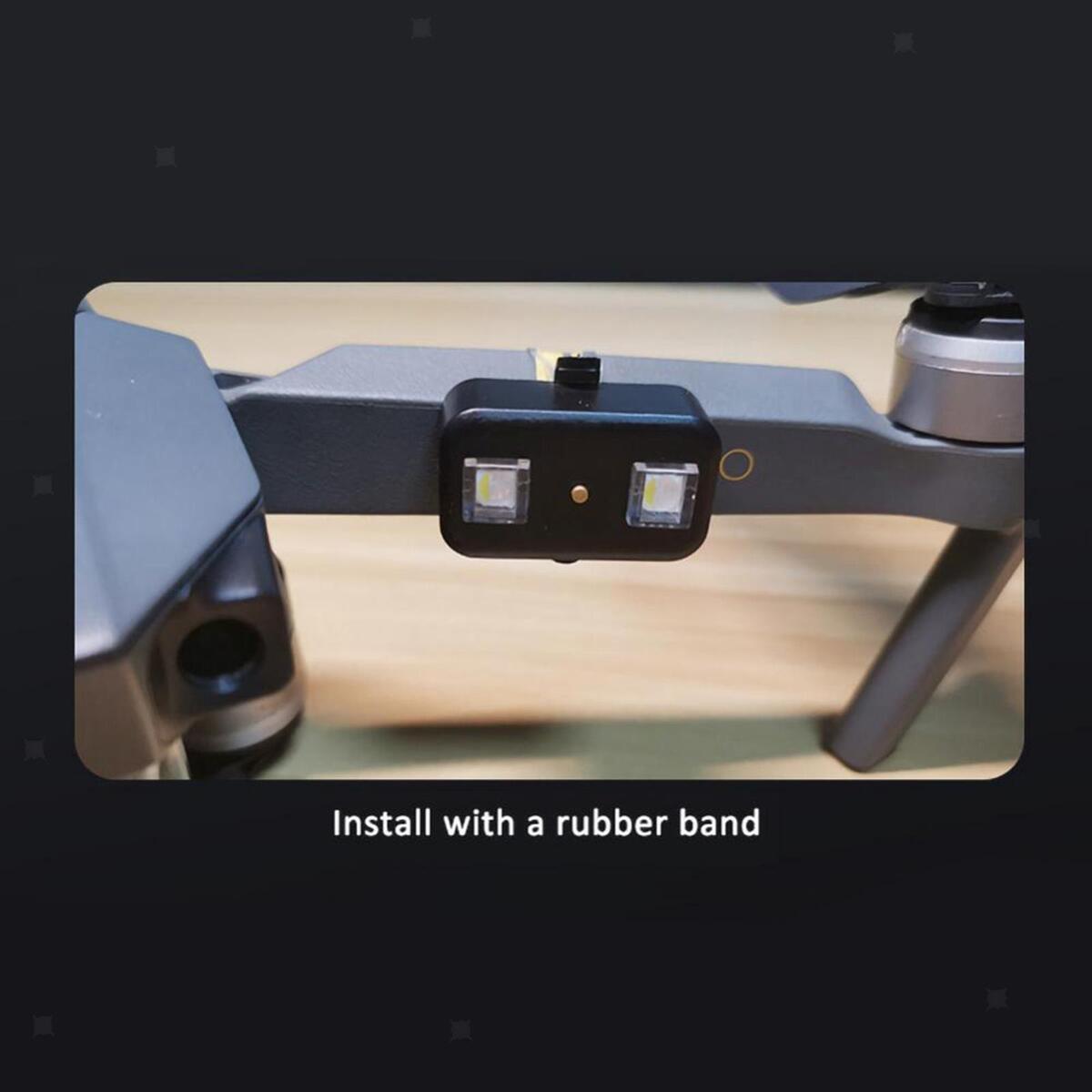 Compact Drone Strobe Lights 6 Colors 23 Lighting Modes Tail Lamp for Bike