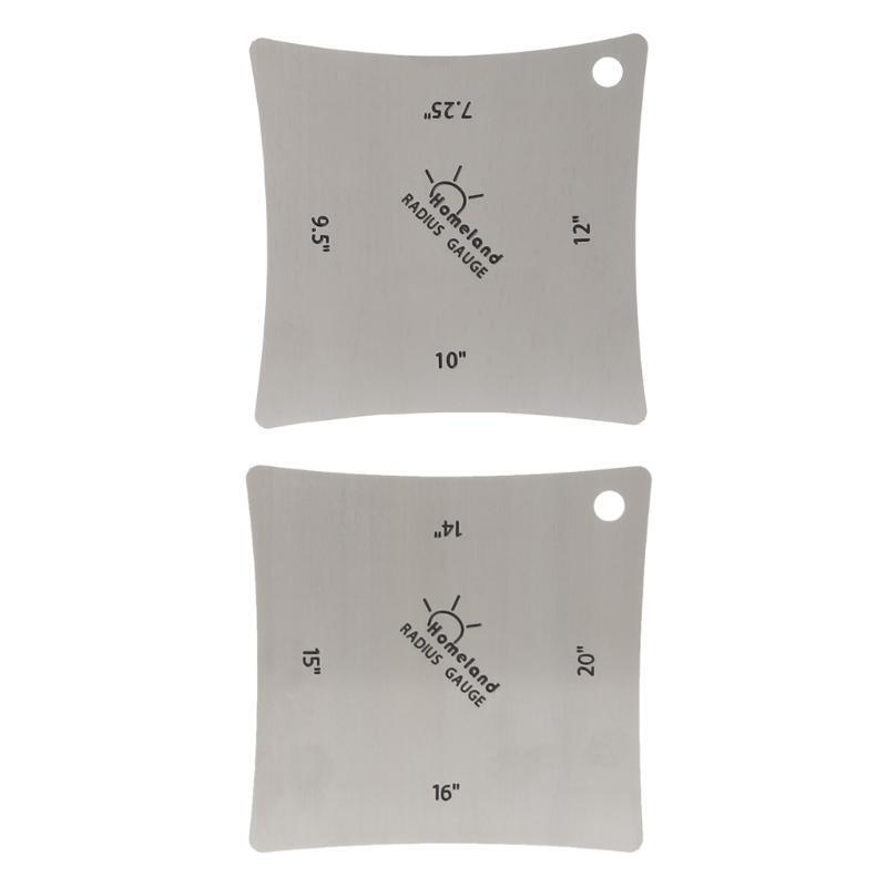 2pcs Guitar Radius Gauge Guitar Fretboard Measure Tool Accessory Parts