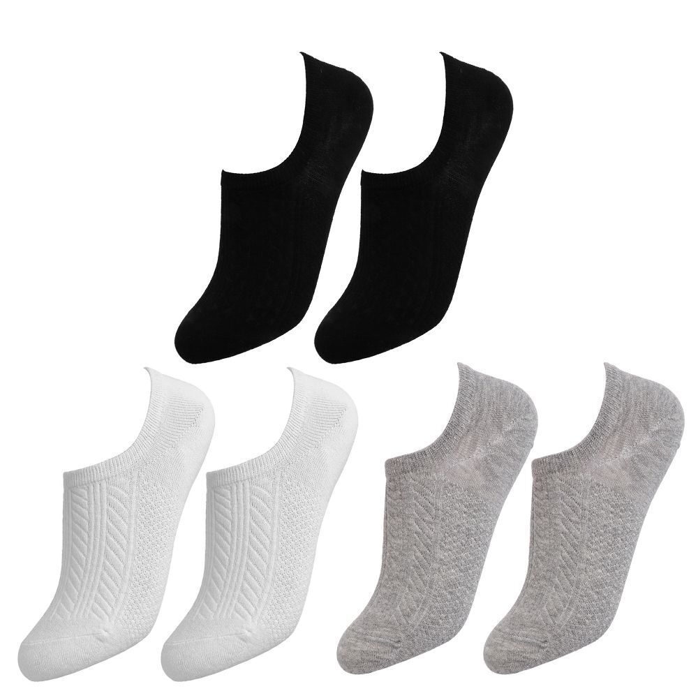 3Pairs Short Breathable Massage Business Men's Socks Cotton Sock Ankle Boat Sox