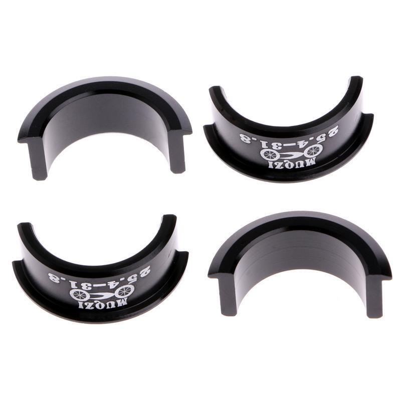 4Pcs Bicycle Handlebar Shim 25.4mm to 31.8mm Stem For Fixed Gear MTB Road Bike