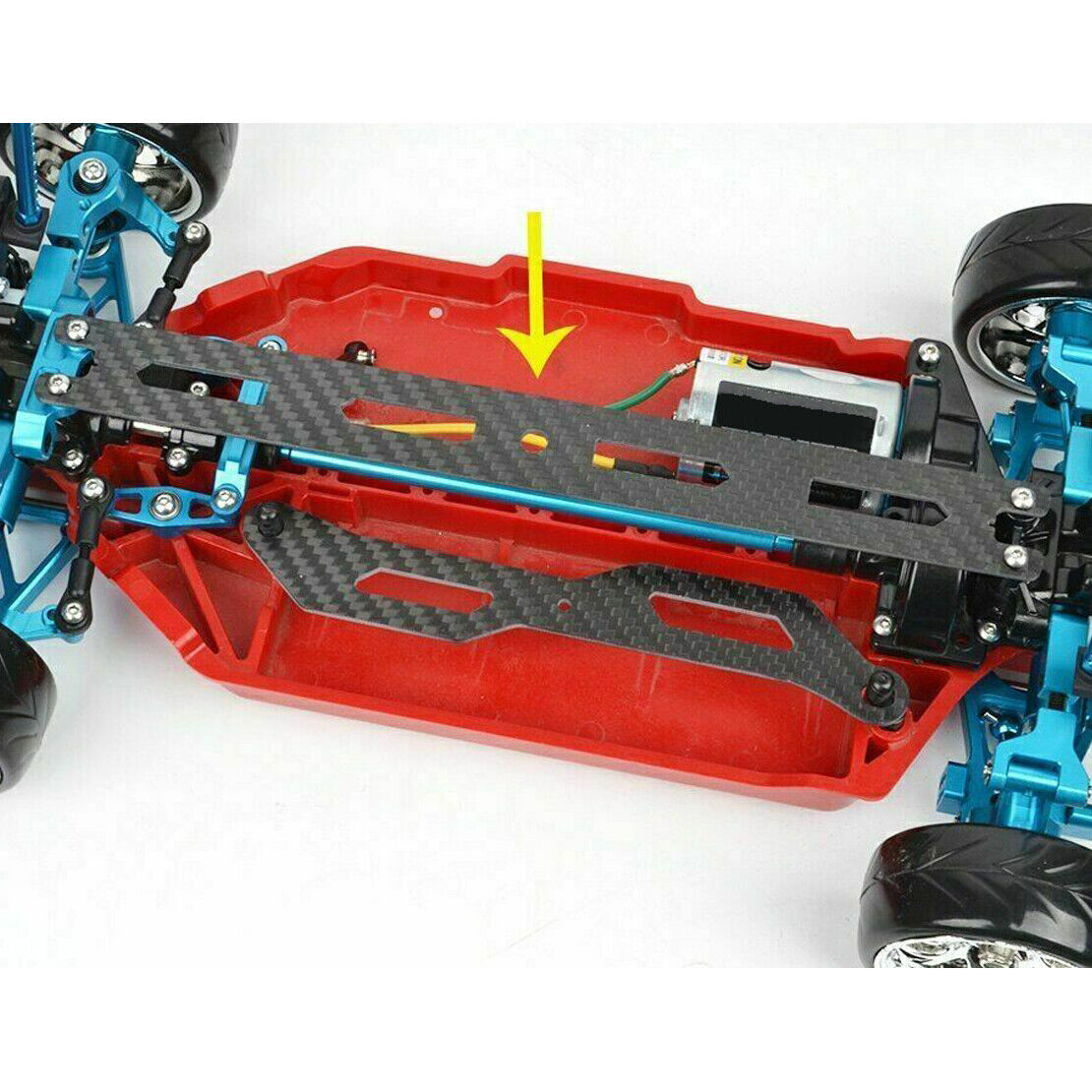 Carbon Fiber Upper Deck Fit For Tamiya TT-02 TT-02B Chassis 1/10 RC Car
