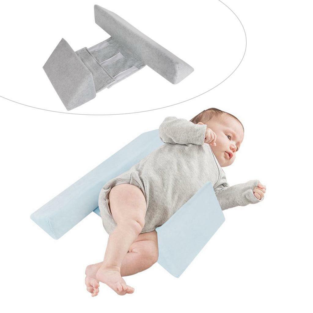 Side Sleeping Pillow Triangle Easy Cleaning for Newborn Infant  Grey