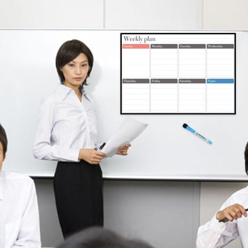 A3 Magnetic Weekly Planner Whiteboard Fridge Magnet Daily Message Drawing Notes