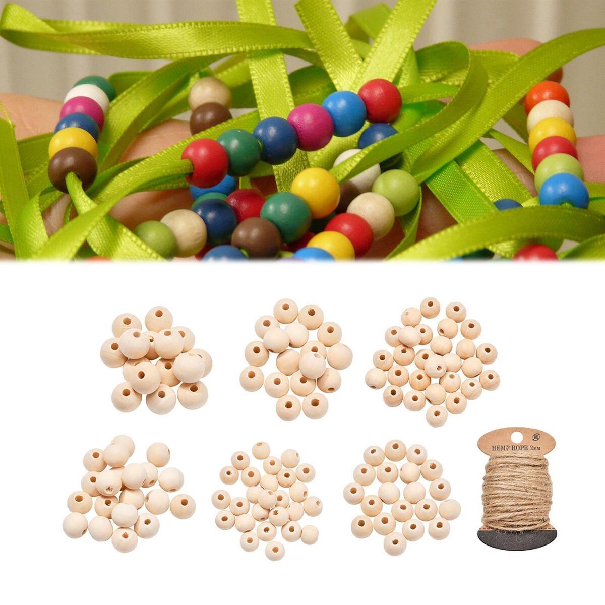 Wooden Round Spacer Bead  Supplies for Jewelry Making Farmhouse