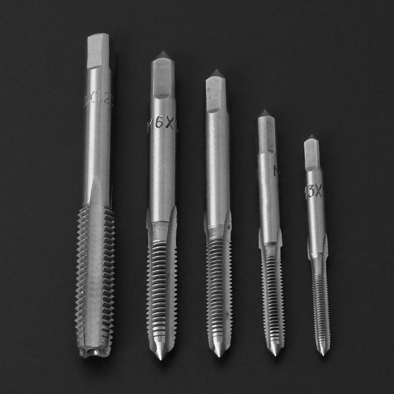 7 Pcs Tap Wrench and Die Metric M3/M4/M5/M6/M8 T Handle Garage Hand Tools Kits