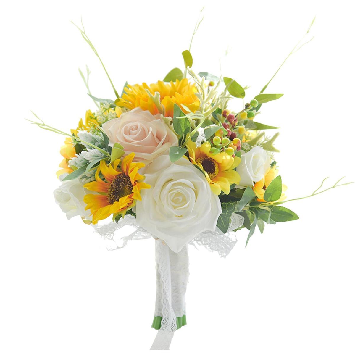 Bridal Bouquet Rose Bridesmaid Holding Flower for Bridesmaid Ceremony Church