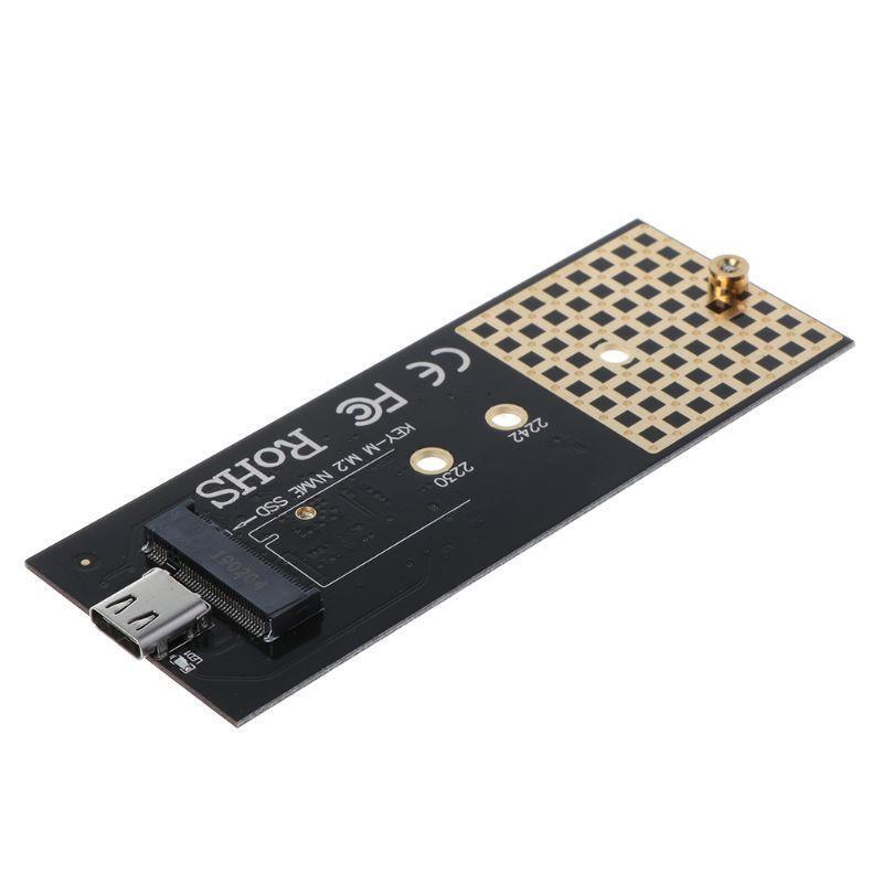 USB 3.1 Type-C to M Key M.2 SSD Enclosure Case with Cable for Intel 600P NGFF