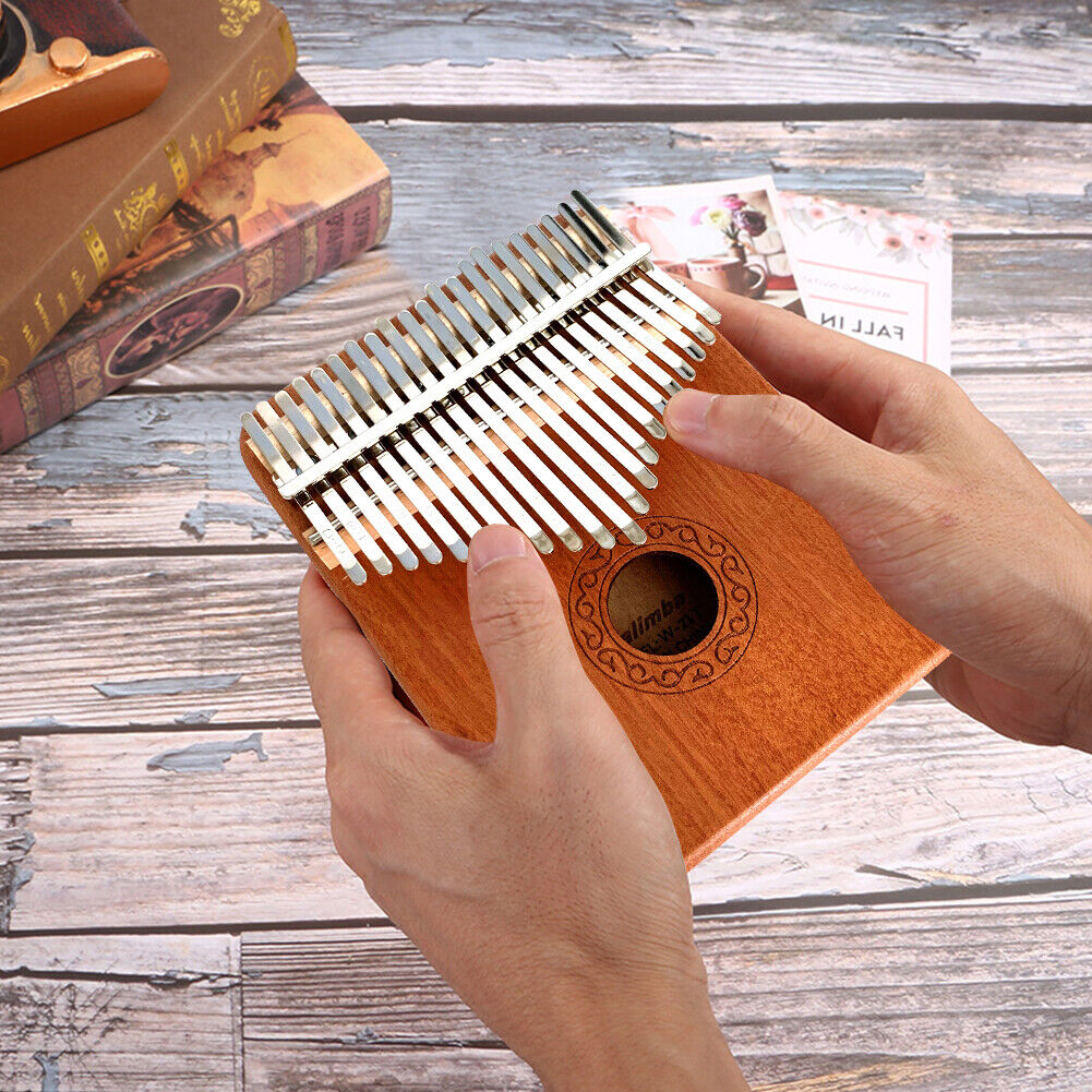 Mahogany 21 Key Kalimba Thumb Piano Mbira Musical Instrument for Beginners