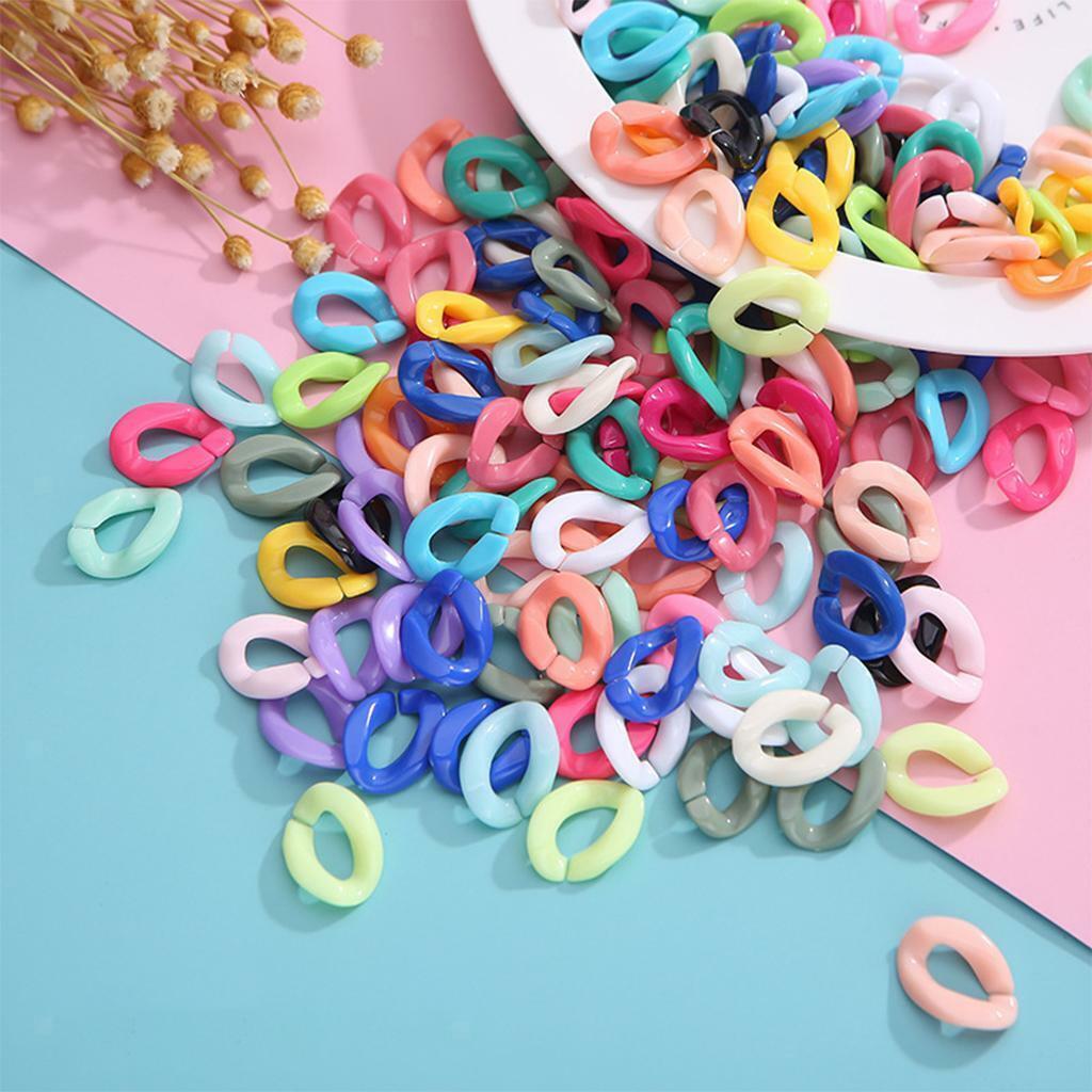 Acrylic Colorful Twist  Buckle for DIY Handmade Keychains Earrings