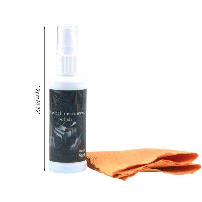 Guitar Cleaning Spray Fretboard Cleaning Cloth Set For Universal Guitar Ukulele