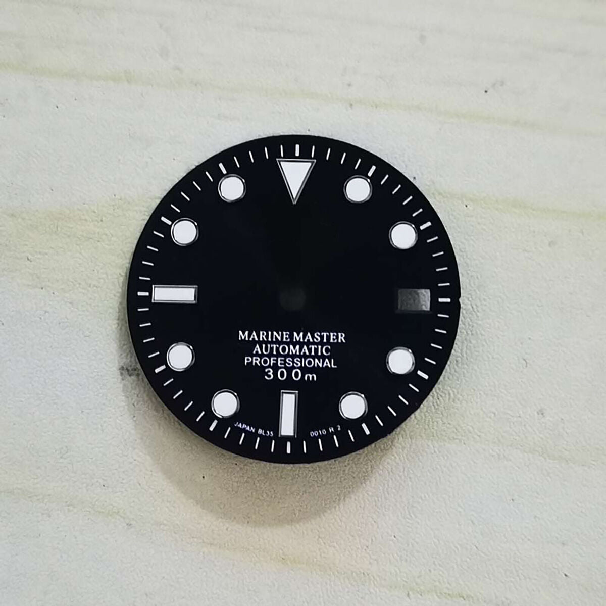 For NH35 Watch Movement 29mm Watch Dial Calendar Window Green Luminous Parts