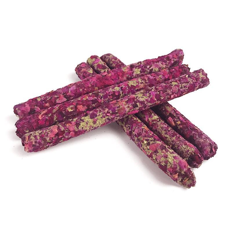 18 Pieces Hamster Chew Sticks Timothy Hay Treat for Guinea Pig Rabbits Gerbil