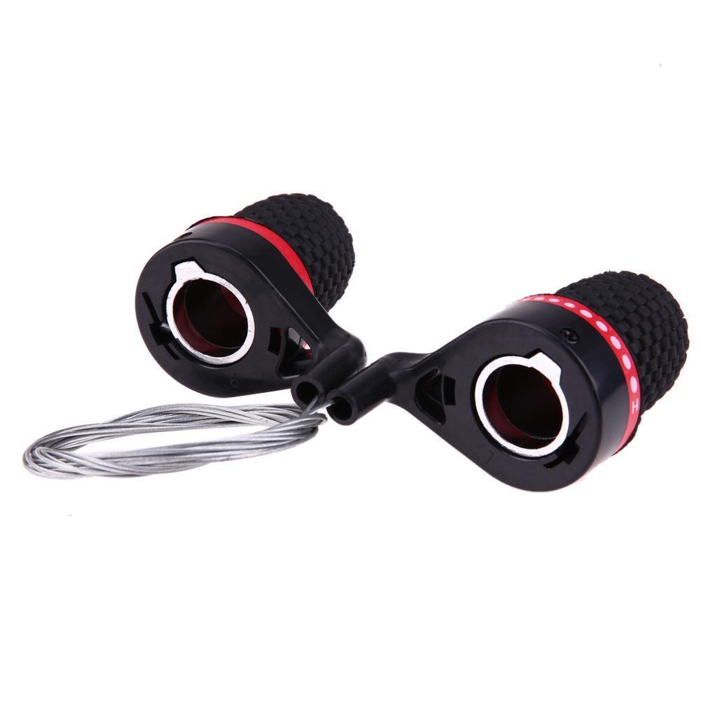 1 Pair Cycling Bike Twist Grip Gear Shifters Speed Conjoined DIP Derailleur
