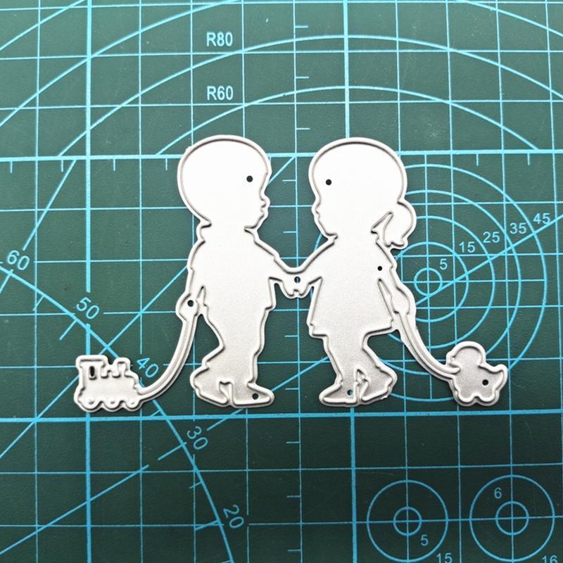 Kids Cutting Dies Metal Stencils for Photo Album Decoration Crafts Making Gift