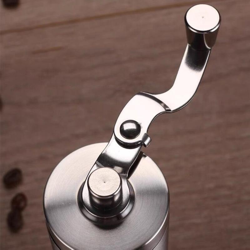 Stainless Steel Hand Mill Portable Hand Crank Coffee Bean Grinders for Espresso