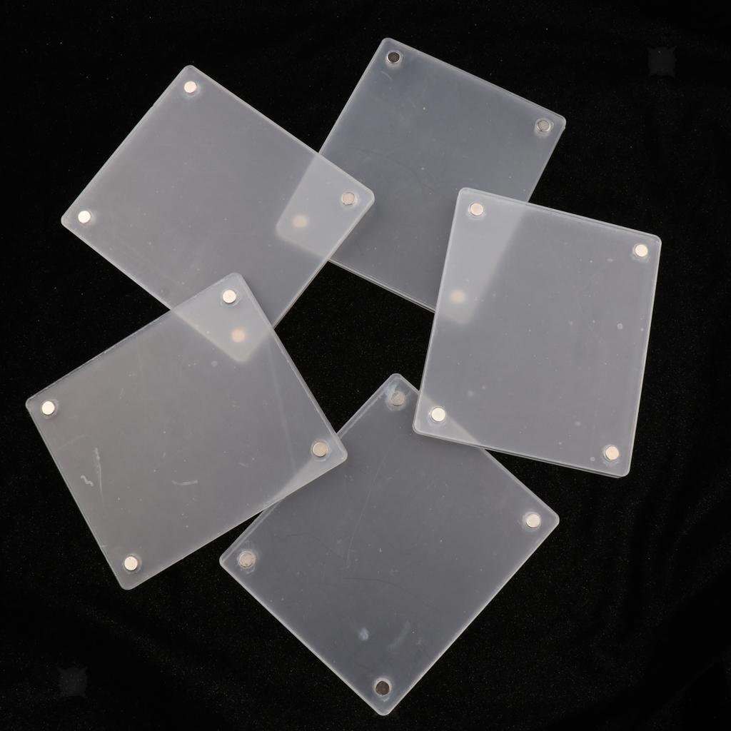 5Pc Acrylic  Photo  Fridge Photo Display for   SQUARE