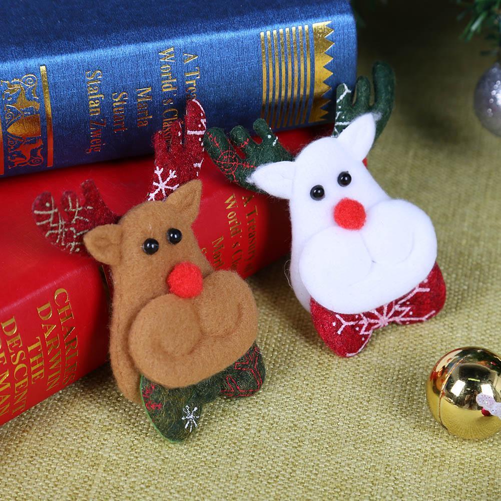Women Brooch Hairpin Hair Clip Christmas Decoration Jewelry Accessory(Elk)