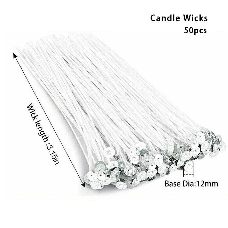 Candle Making Kit DIY Supplies Full Beginners Set Wax Rich Scent Dyes Wicks Acc
