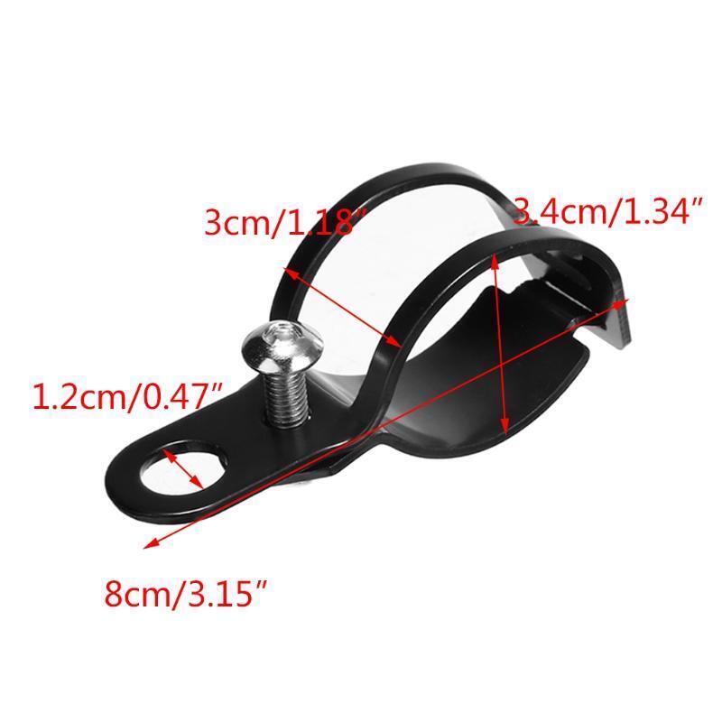 1Pair Universal Motorcycle Turn Signals Relocation Fork Clamps Bracket Headlight