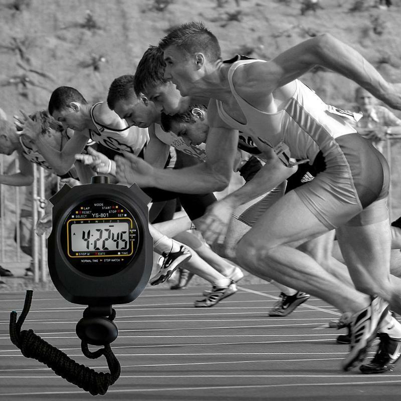 Waterproof Sports Referee Stopwatch Timer Fitness Running Track & Field Trainig
