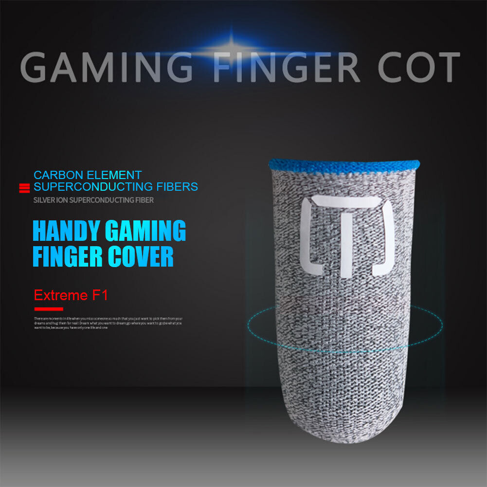 Finger Glove Fingertips for PUBG Game Gaming Thumb Sleeve Touch Screen (F1)