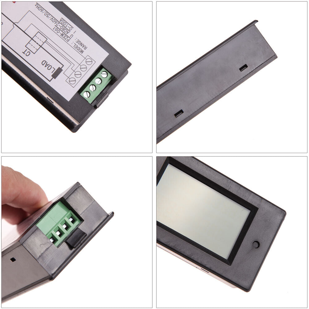 100 AC Digital LCD Power Panel Meter Monitor Power Energy Voltmeter Ammeter