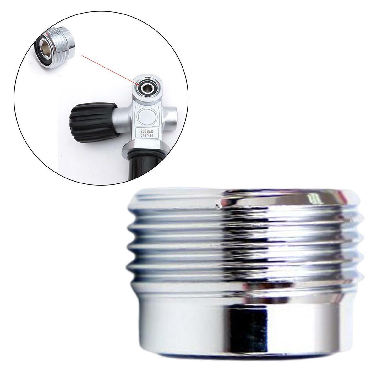 Scuba Diving Cylinder Valve Screw  Yoke Insert Tank Valve Adaptor