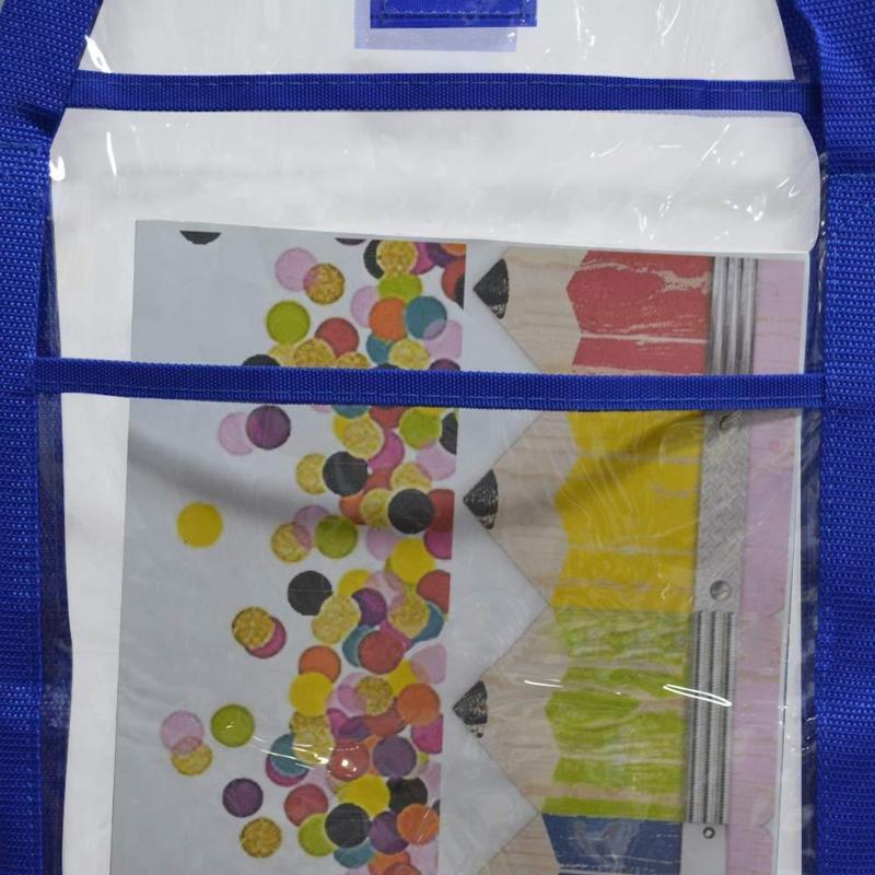 Bulletin Board Poster Art PVC Storage Pocket Chart with Accessories Pocket