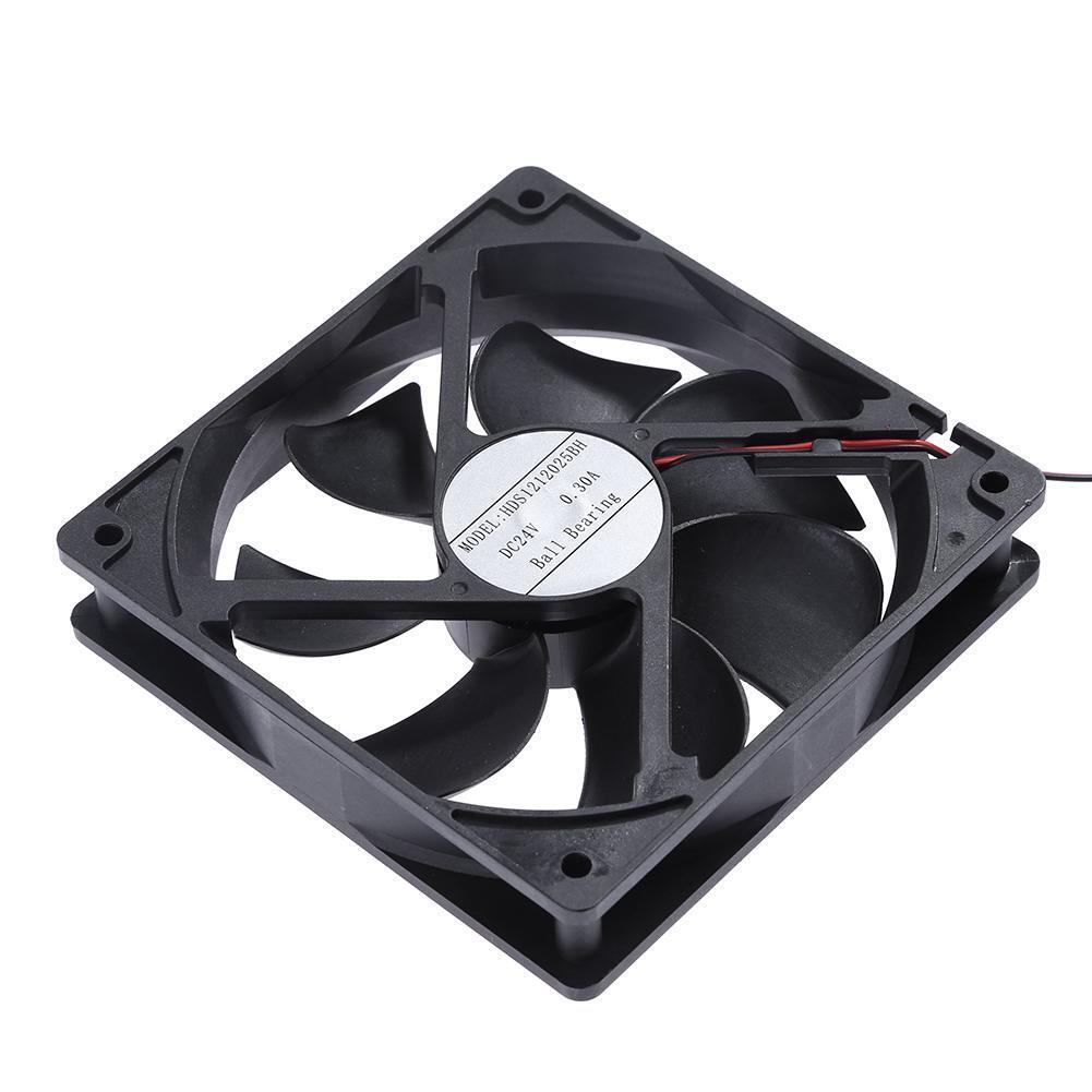 HDS1212025BH DC24V Cooler Fan 117x117x24mm 7 Blades Computer PC Cooling Fan