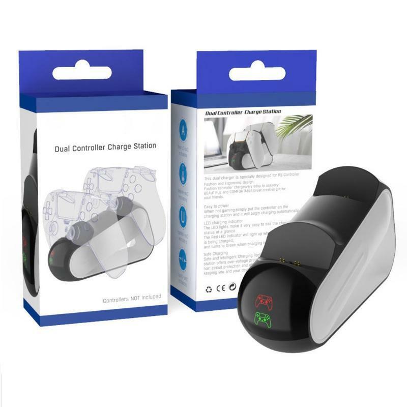 For -Ps5 Gamepad Two-Seater Charger Game Controller Sofa Type Charger -Ps5