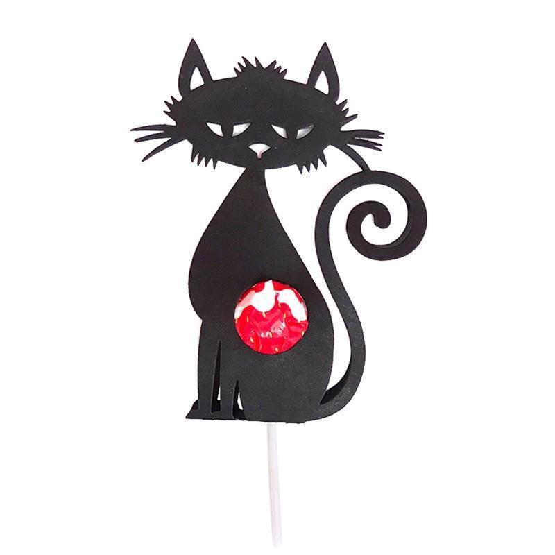Cat Lollipop Holder Metal Cutting Dies Photo Album Decoration Accessories DIY