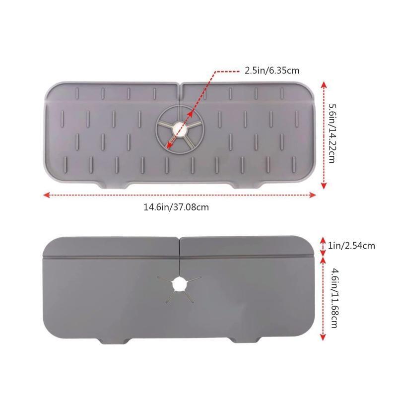 Faucet Absorbent Mat Silicone Faucet Absorbent Mat Countertop Dish Drying Mat