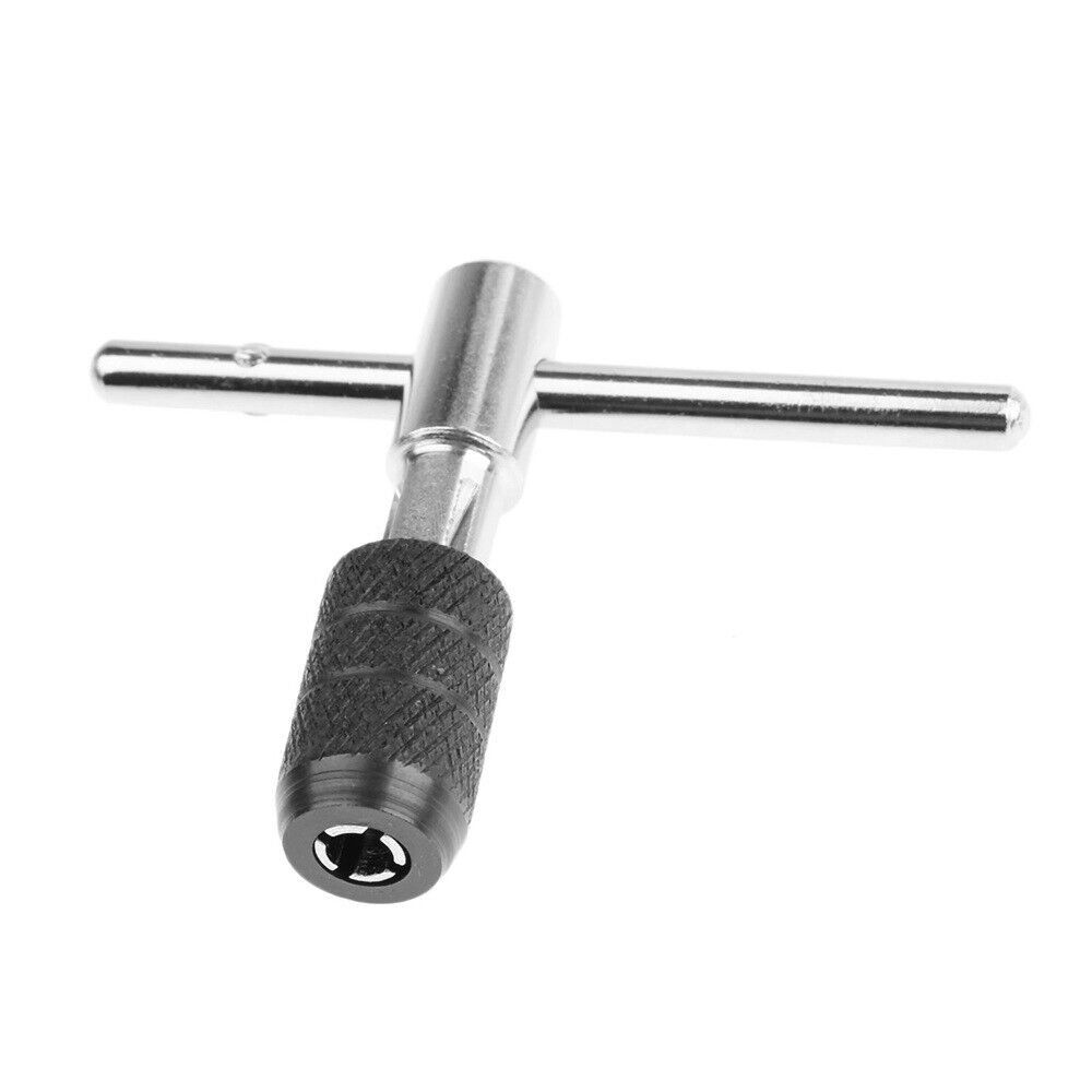New 5Pcs/set Screw Thread Taps Drill Bits Kit With Wrench Woodworking Hand Tools
