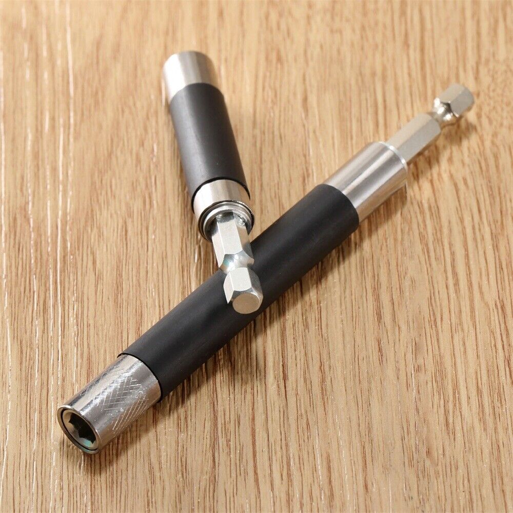 80mm-200mm Extended Shaft Power Screwdriver Holder Drill Bit Adapter Hex Shank