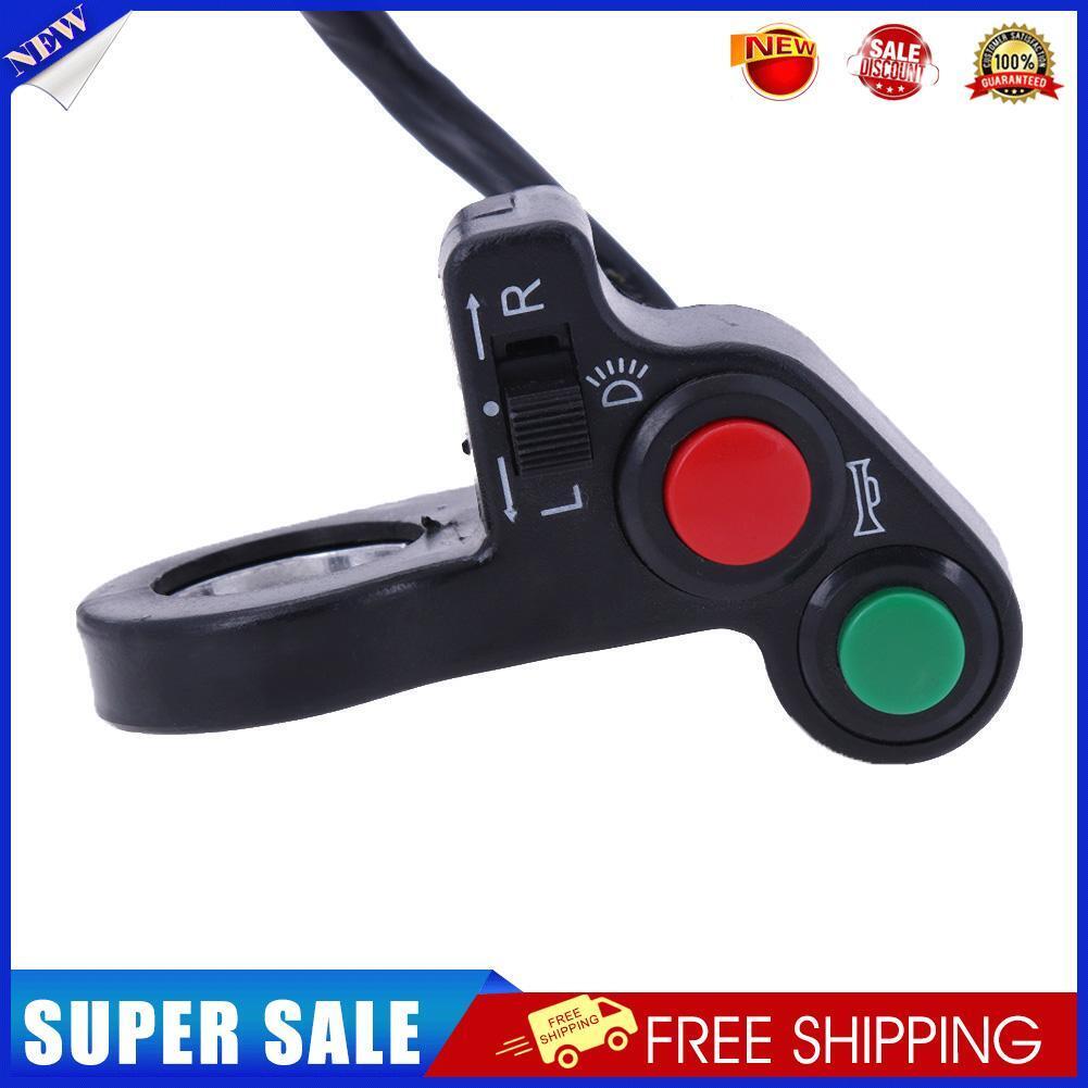 7/8inch Motorcycle ATV Bike Handlebar Horn Turn Signal On/Off Light Switch