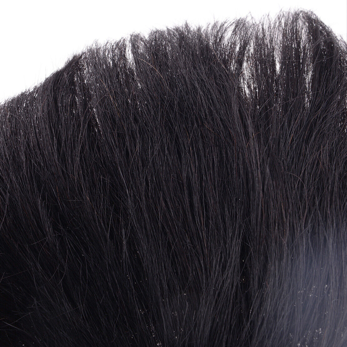 Invisible Men Short Black Hair Toupee Clip-On Hair Wigs Hairpiece