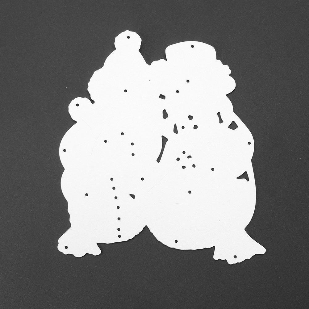 Sweeping Snowmen Cutting Die Stencil Embossing Scrapbook Craft Paper Card