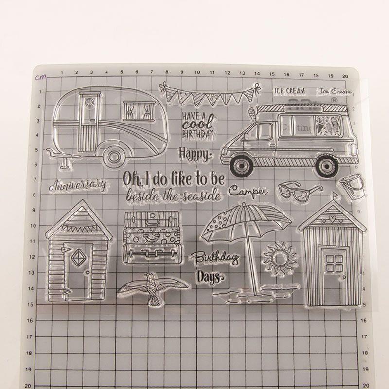 House Car Silicone Clear Seal Stamp DIY Scrapbooking Embossing Photo Album Decor