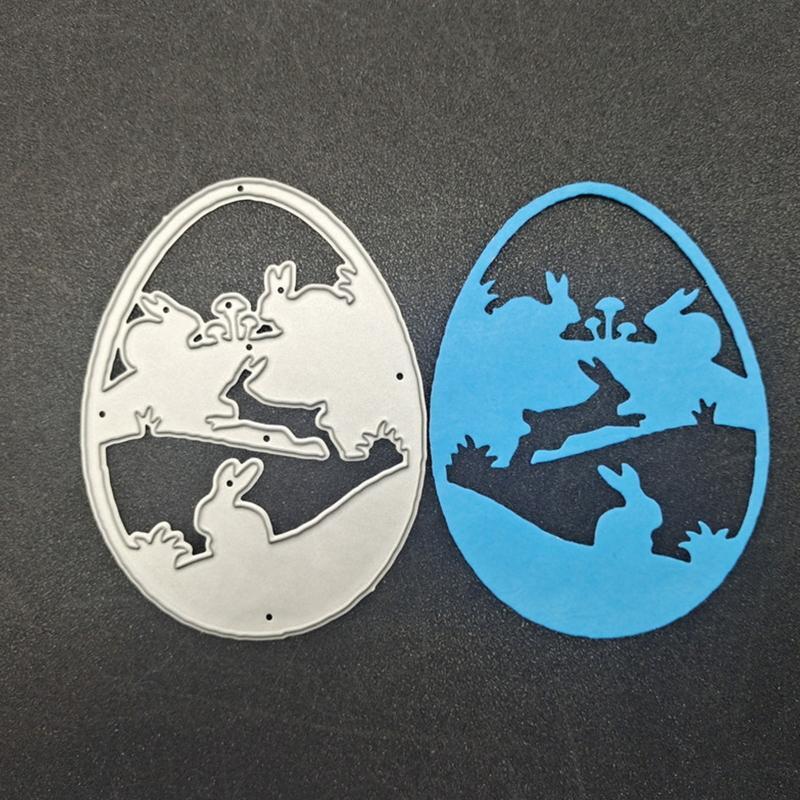 Easter Egg Bunny Metal Cutting Dies Stencil DIY Scrapbooking Album Paper Card
