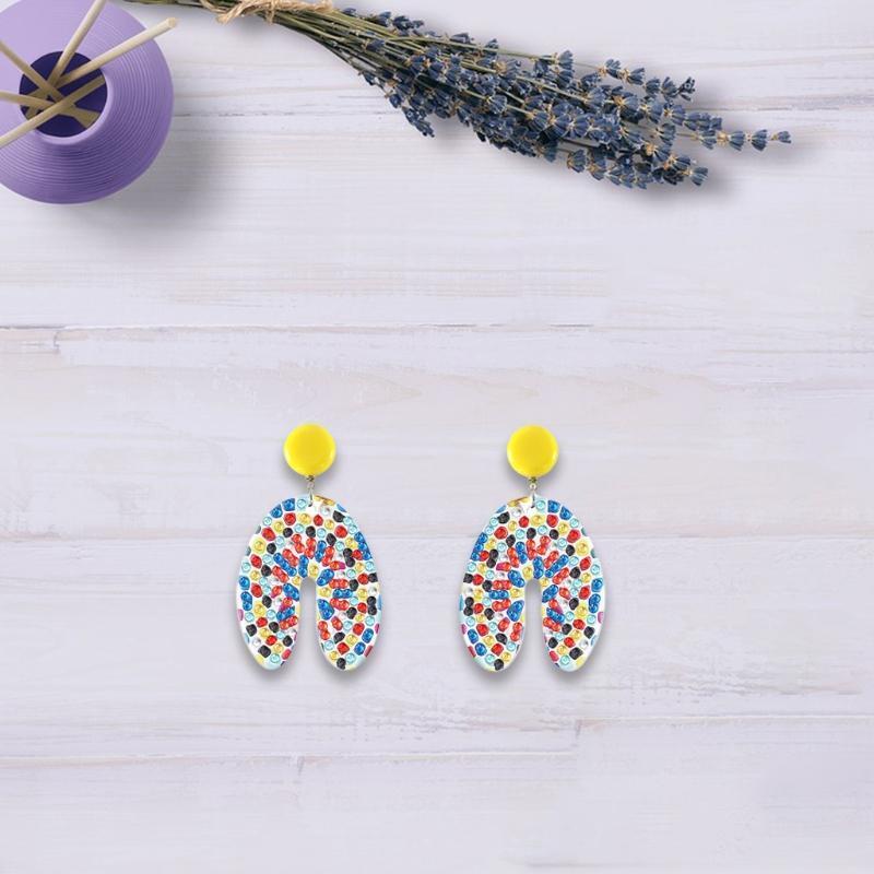 Rhinestone Drilling Ear Dangles Women Jewelry Fashion Gifts Diamond Earrings