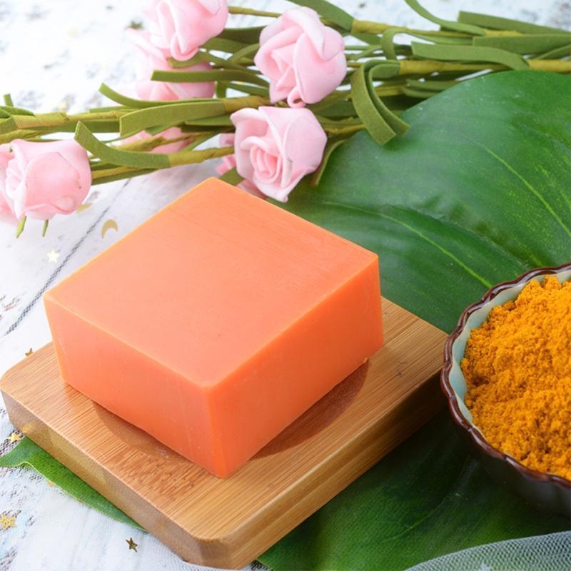Turmeric Face Soap Bar Natural Handcrafted Skincare Ginger Soap for Reduce Acne