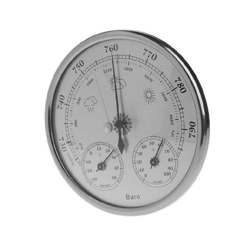 130mm Atmospheric Pressure Temperature Hygrometer Weather Station Three-in-One