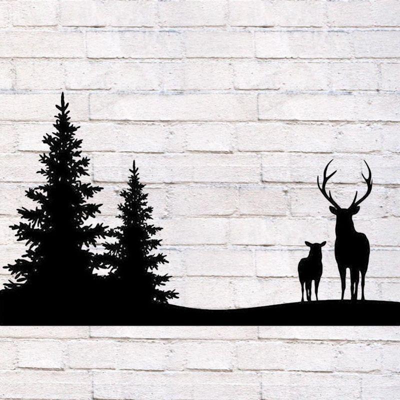 Elk Deer Forest Carbon Steel Cutting Die Embossing Stencil Template Mold DIY Art