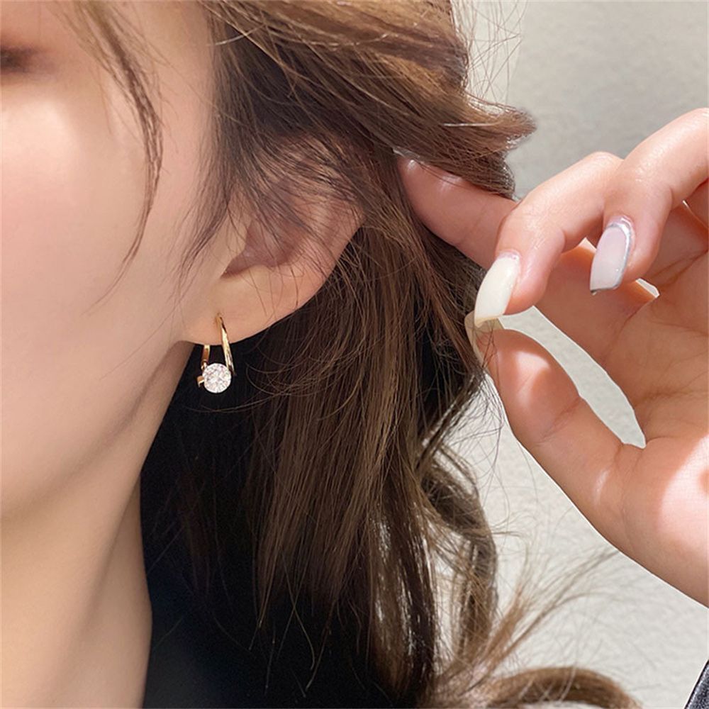 Tassel Eardrop Dangle Earring Crystal Water Drop Earring Jewelry Accessories