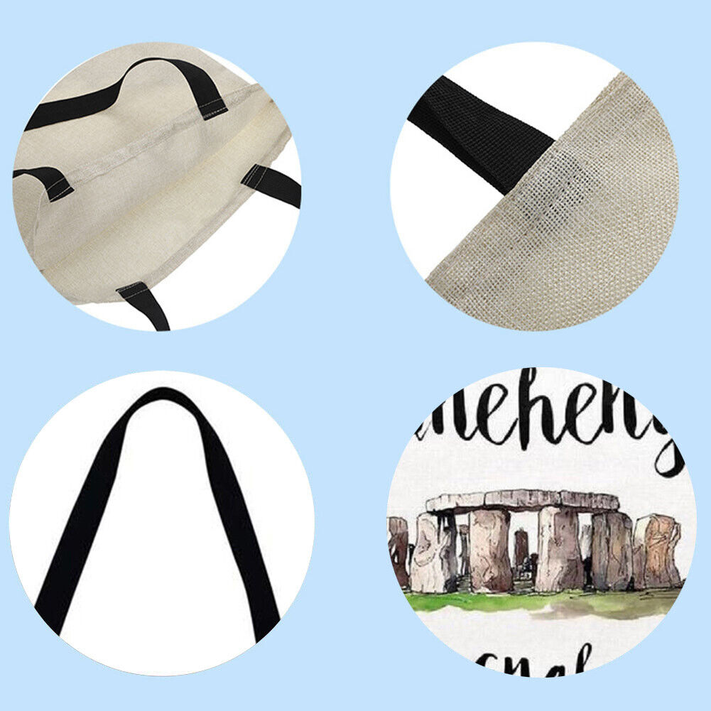 Stone building Printed Shoulder Shopping Bag Casual Large Tote Handbag