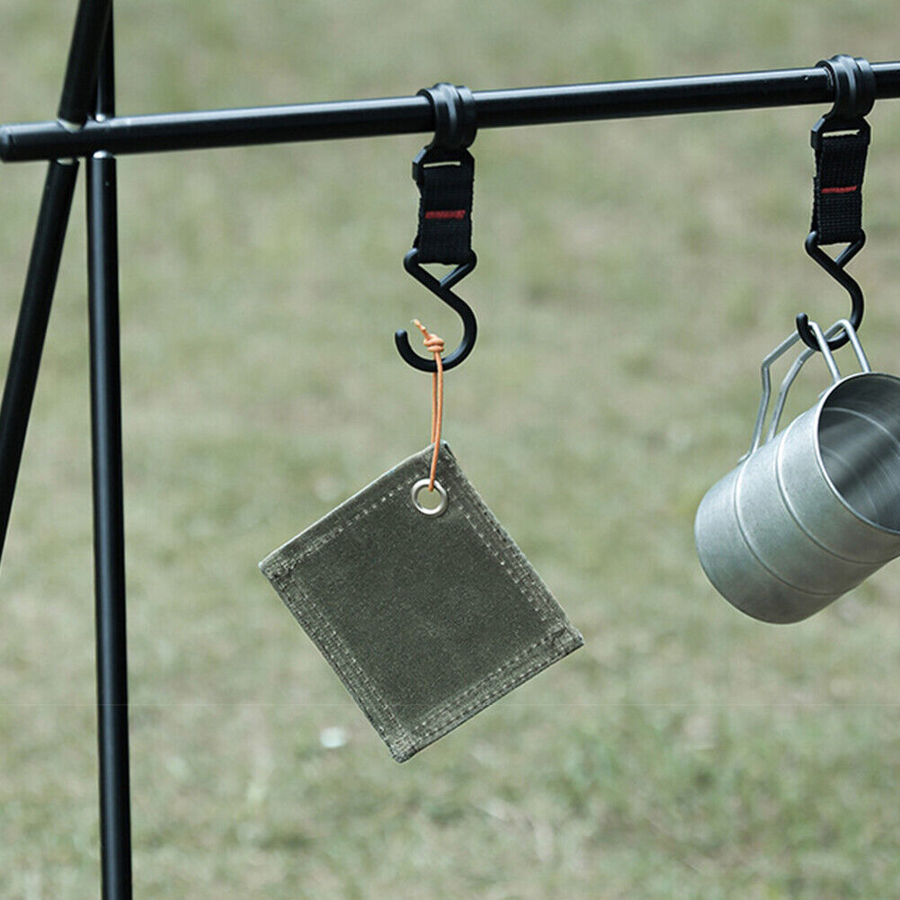 Canvas Coasters Heat Resistant Oil-proof Outdoor Cooking Table Placemat Mat